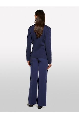 Sisley Viskoz Karışımlı Normal Bel Bol Paça Pantolon Kadın Lacivert Pantolon - 325p4kvxlf02ı