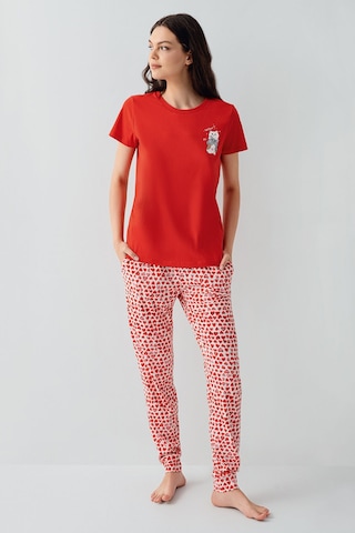Arnetta Kadın Kırmızı Pijama Takım Ar3581-s-v1 Kırmızı