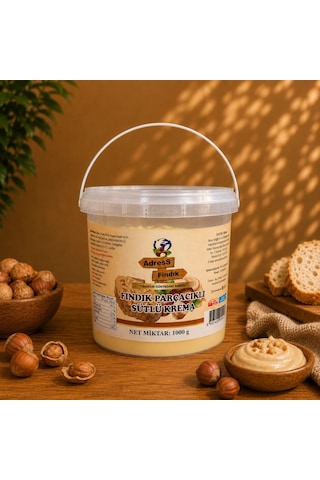 Adress Fındık Parçacıklı Sütlü Krema 1 KG