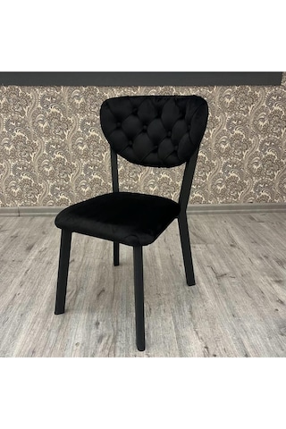 Mutfak Sandalyesi Elma Sandalye 2 Li Siyah
