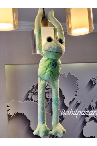 Cam Göz Elleri Yapışkan Kurbağa 45cm Yeşil