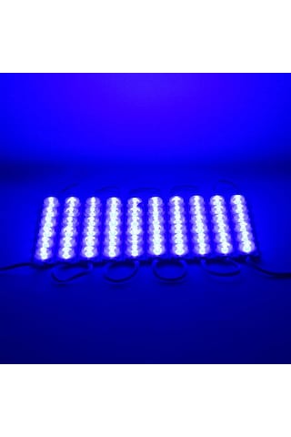 20 Adet 5 Watt Mavi Işık Ip65 Modül Led, 10 Adet Magnetli, Çok Kaliteli Kırmızı Işık Modül Led Mavi