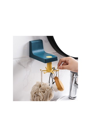 Singree Beyaz Abs Duvar Takımı: 360 Döner, Delme Yok, Çatal-kaşık-bıçak Ve Banyo Eşyaları İçin Konforlu Depolama Beyaz