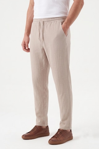 Mösyö Erkek Baggy Kalıp Müslin Kumaş Pantolon Bgl-st05592 Bej