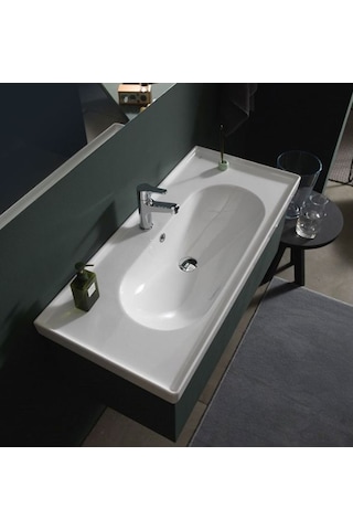 Turkuaz Seramik Cerastyle Arya 100 x 45 CM Etajerli Lavabo
