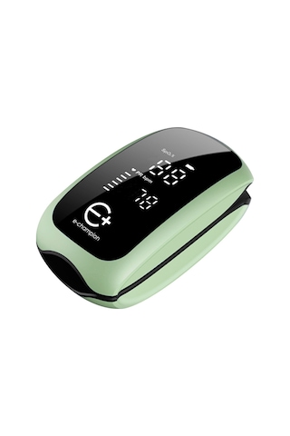 Vkemall Pulse Oksimetre Nabız Oksimetresi Şarj Edilebilir Ev Parmak Ucu Parmak Klipsli Oksimetre Tek Tuş Yeşil