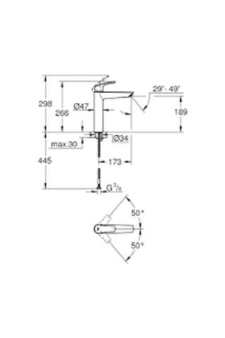 Grohe Eurosmart 23971003 XL Lavabo Bataryası