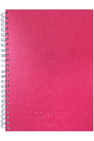 Özgün Confetti A4 Sert Kapak Spiralli Defter 180 Yp. Çizgili