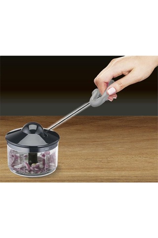 Tefal Rondo Manuel Doğrayıcı 500ml Siyah Sebze Soğan Doğrayıcı