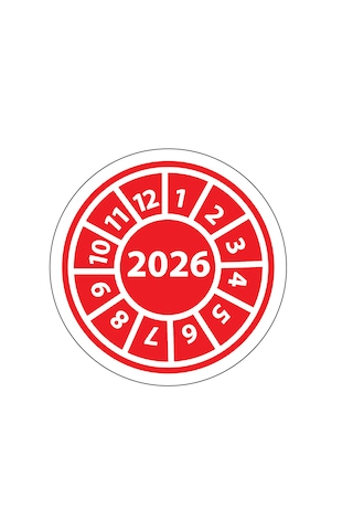 Yangın Tüpü Etiketi 2026 Kırmızı