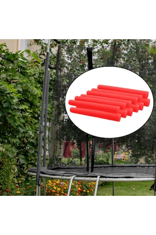 Suntek 12 Adet Trampolin Direği Köpük Kovanları Kırmızı