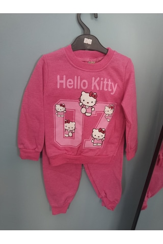 Gunes7 Güneş7hello Kity Kız Çocuk Eşofman Takımı Açık Pembe
