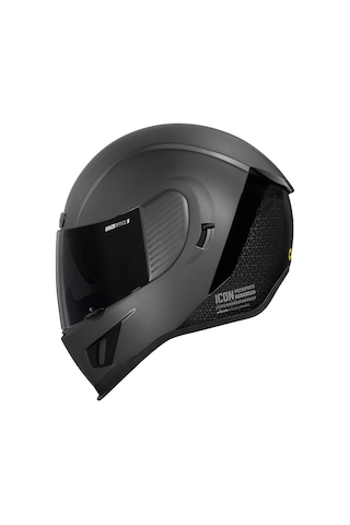 Icon Airform Counterstrike Mıps Kapalı Motosiklet Kaskı Mat Gümüş