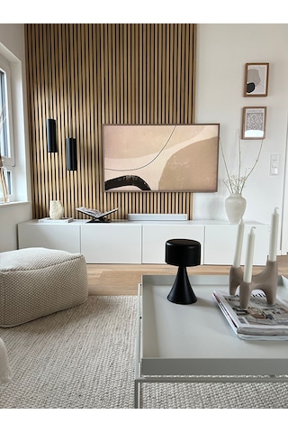 40x240 Cm Koyu Meşe Renk Akustik Ahşap Duvar Paneli