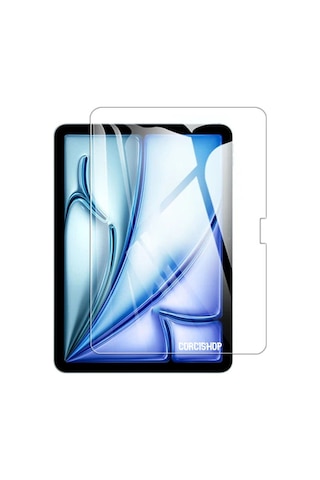 Apple Uyumlu iPad Air 6 11 Inç 2024 M2 Çip Kılıf Silikon Koruyucu + Ekran Koruyucu + Kalem Kılıf