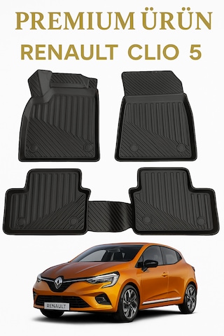 Renault Clio 5 3d Uyumlu Oto Paspas Premium