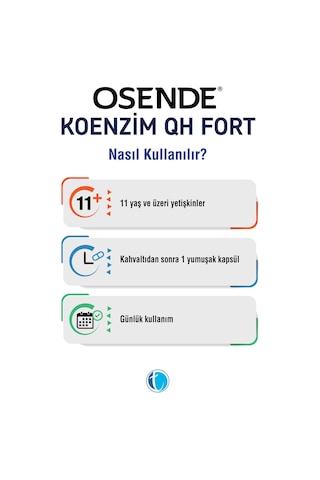 Osende Koenzim 200Mg Qh Fort 30 Yumuşak Kapsül