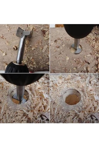 2’Li Set 70 Mm Ve 100 Mm Menteşe Yuva Açma Ahşap Delme Freze Matk