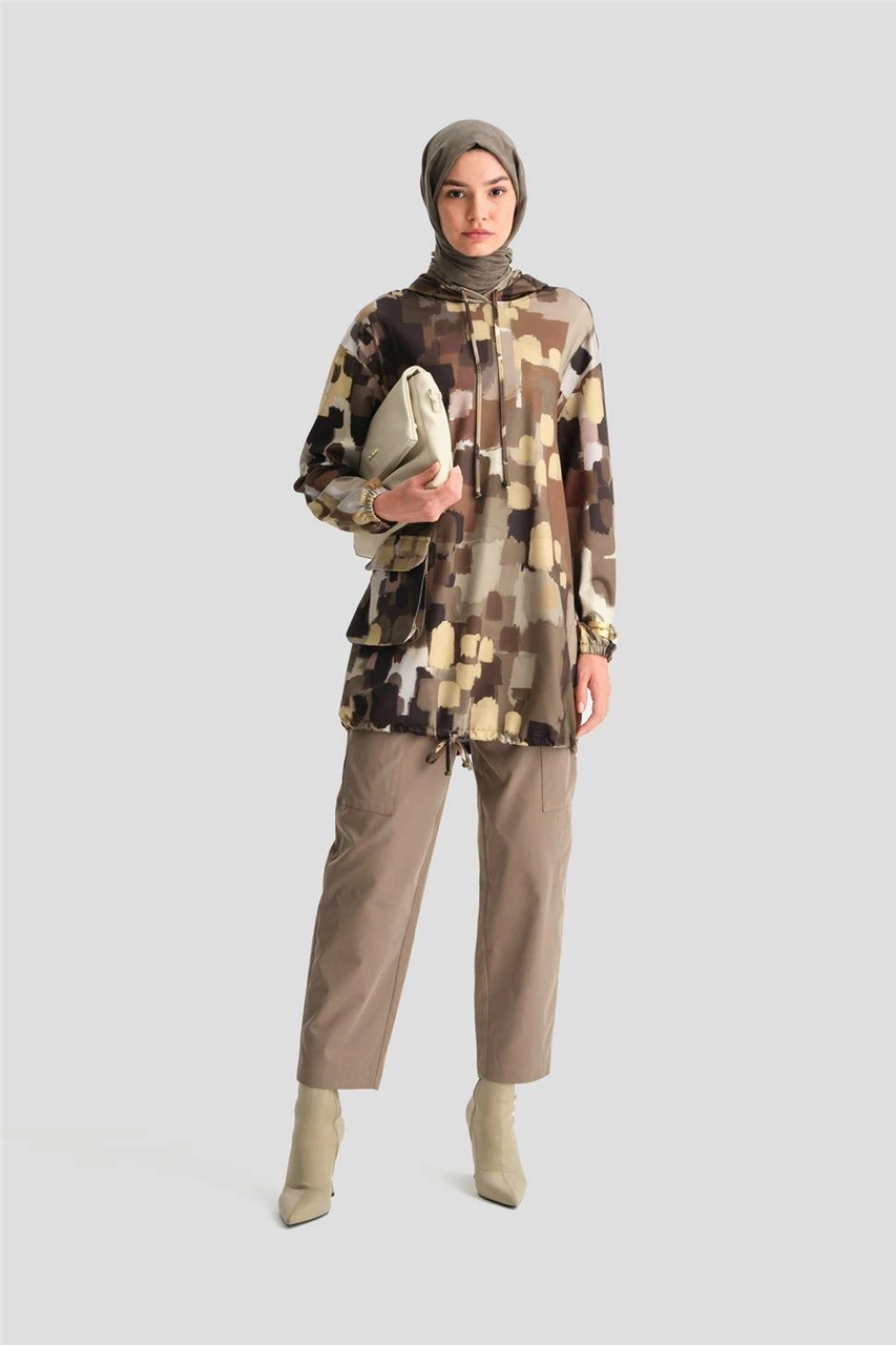 Armine Baskılı Scuba Sweat 25k4307 Yeşil Yeşil