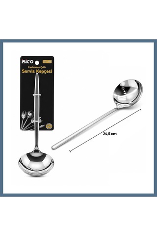 Buradabulabilirsin Krom Metal Servis Kepçe 24.5 Cm Bbz