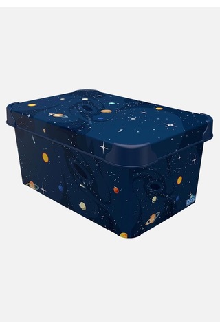 Planets Gezegenler 5 Lt Kapaklı Saklama Kutusu 28x19x13 Cm Açık Ahşap