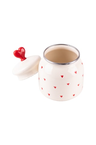 Cupid Emaye Baharatlık/kavanoz Krem