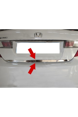 Honda Civic Sedan 2012 - 2015 Krom Bagaj Altı Çıta