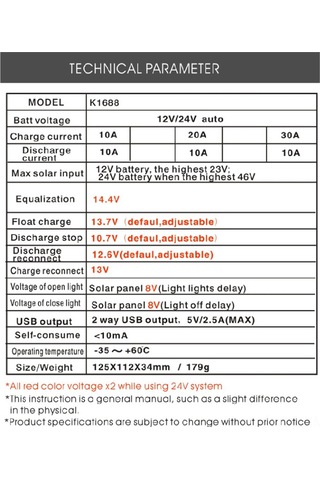 Ximistore9 20a Güneş Şarj Kontrol Cihazı - Çift Usb Çıkışlı, 12v/24v Pwm Akıllı Şarj, Lcd Ekran