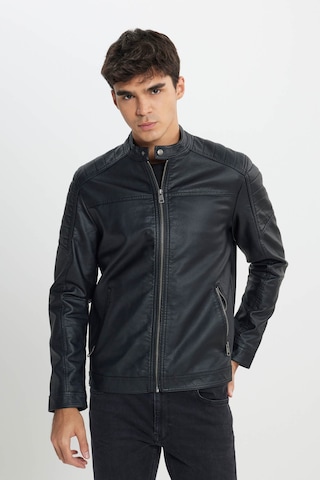 Lee Regular Fit Fermuarlı Siyah Erkek Ceket L242469001 Siyah