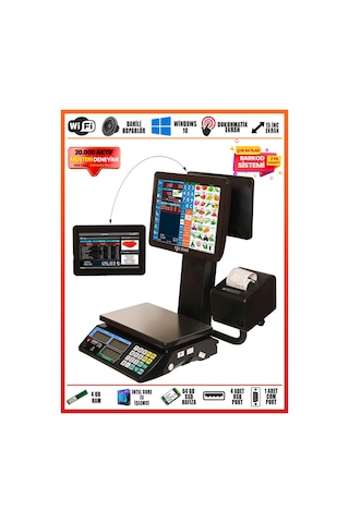 Barkod Sistemi Pos Terazi Yıldız Set