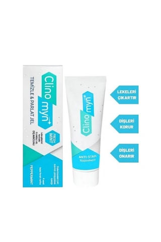 Clinomyn Temizle & Parlat Leke Giderici Diş Beyazlatan ve Parlatan Jel Diş Macunu 75 ML