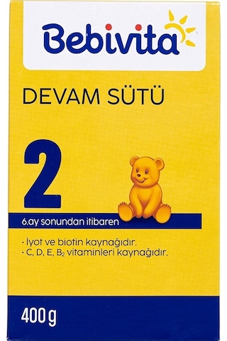 Bebivita 2 Bebek Sütü 400 G