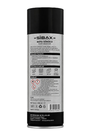 Sibax Boya Sökücü Sprey 400ml Sb8000