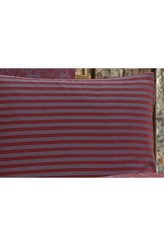 Monaco Bambu Jakar Kumaş Bordo Ikili Oksford 60x80 Cm Yastık Kılıfı-1323 Çok Renkli