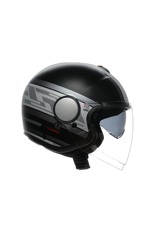 Agv Eteres Mondello Motosiklet Kaskı Gri - Mat Siyah