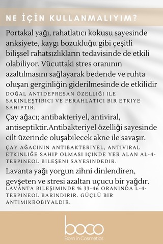 Boco Born In Cosmetics Çay Ağacı + Lavanta + Portakal Saf Aromaterapi Uçucu Yağı 3 x 10 ML