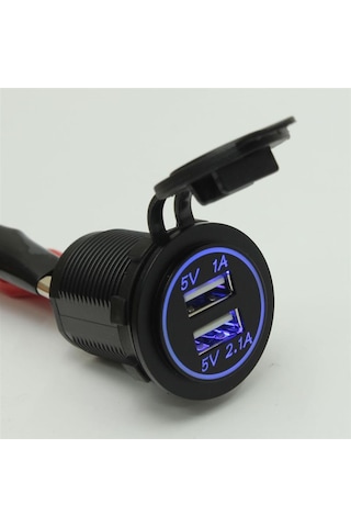 12-32 V Çift Port Araç USB Şarj Cihazı