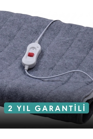 Rawels Çift Kişilik Gri Elektrikli Battaniye Gri - Beyaz