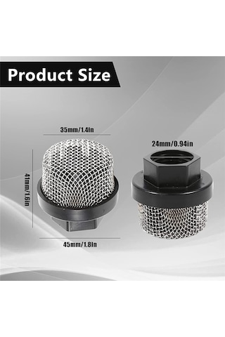 Xurunkeji 3 Adet 246385 Hortum Giriş Süzgeci Filtresi, Giriş Emiş Süzgeci Örgü Filtresi, Püskürtücü İçin Giriş Hortumu Süzgeci Elek Filtresi