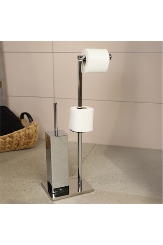 Kobos Hareketli Wc Set Kare Parlak Krom Kbw-871cr