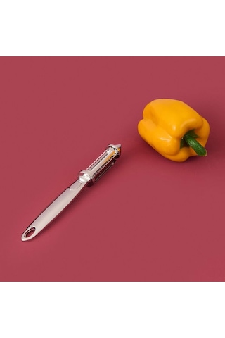 Tohana Çift Bıçaklı Yan Soyacak - Gümüş - 18 Cm Gümüş