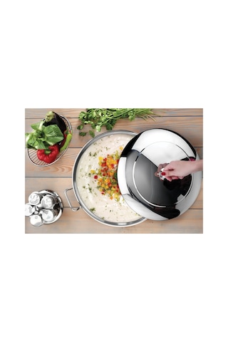 46x25 Derin Tencere Gri