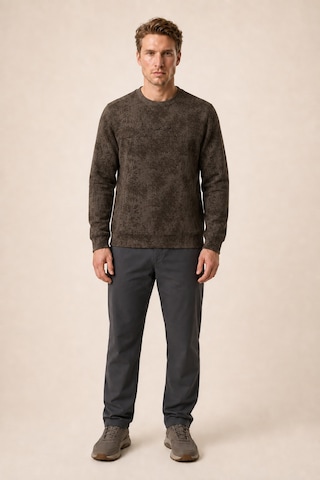 Redline Continu Erkek Kışlık Regular Fit Kışlık Bisiklet Yaka Sweatshirt Kahve