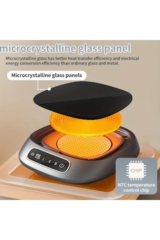 Willowhaven Pembe Mommed Akıllı Dokunmatik 3 Kademeli Usb Isıtıcılı Bardak Altlığı