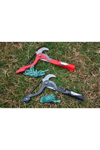 Teltree Güçlü Taşınabilir Ağaç Dal Kesici, Meyve Toplama Ve Yüksek Dal Budama İçin Telli Bahçe Aleti Siyah