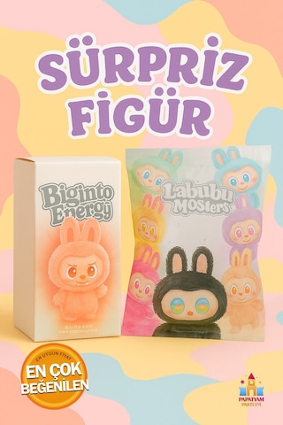 Labubu Renkli Oyuncak Anahtarlık - Renkli Labubu Figür - Labubu Kutudan Çıkan Figür Karakter