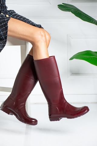 Wolk Shoes Hunterr Kadın Yagmur Çizmesi Su Gecirmez Bordo - 306228758 Bordo