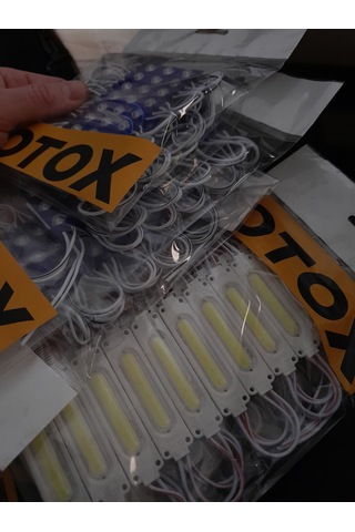 Ambiyans Led Premium Ofis , Araç & Ev Uyumlu Dc 12v 6 Renk Seçeneği 10'lu Paket Beyaz