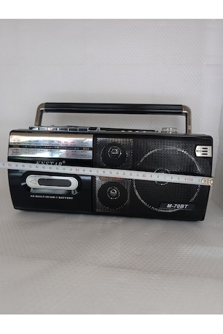 Klasik Radyo Kaset Çalar Nostaljik Radyo Nostaljik Kaset Çalar Usb Tf Çalar - Siyah- Tek Ebat