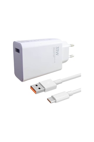 Xiaomi Uyumlu 33 Watt Fast Qualcomm Turbo Hızlı Şarj Aleti 33W